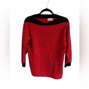 Vintage 1980s Keith Haring x Playmate Crewneck, size small